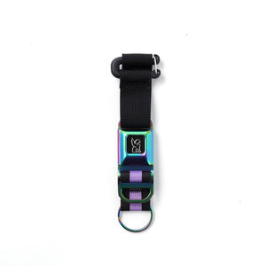 CHROME MINI BUCKLE KEY CHAIN RAINBOW MATTE AC249RBWM