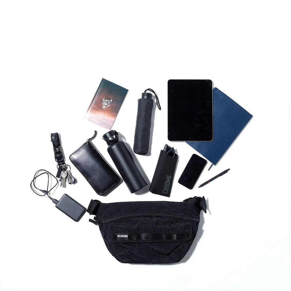 クローム ボット フリップ スリング 8L CHROME BOT FLAP SLING 8L BLACK CRINKLE バッグ スリングバッグ ★耐水 BJ008BCNL