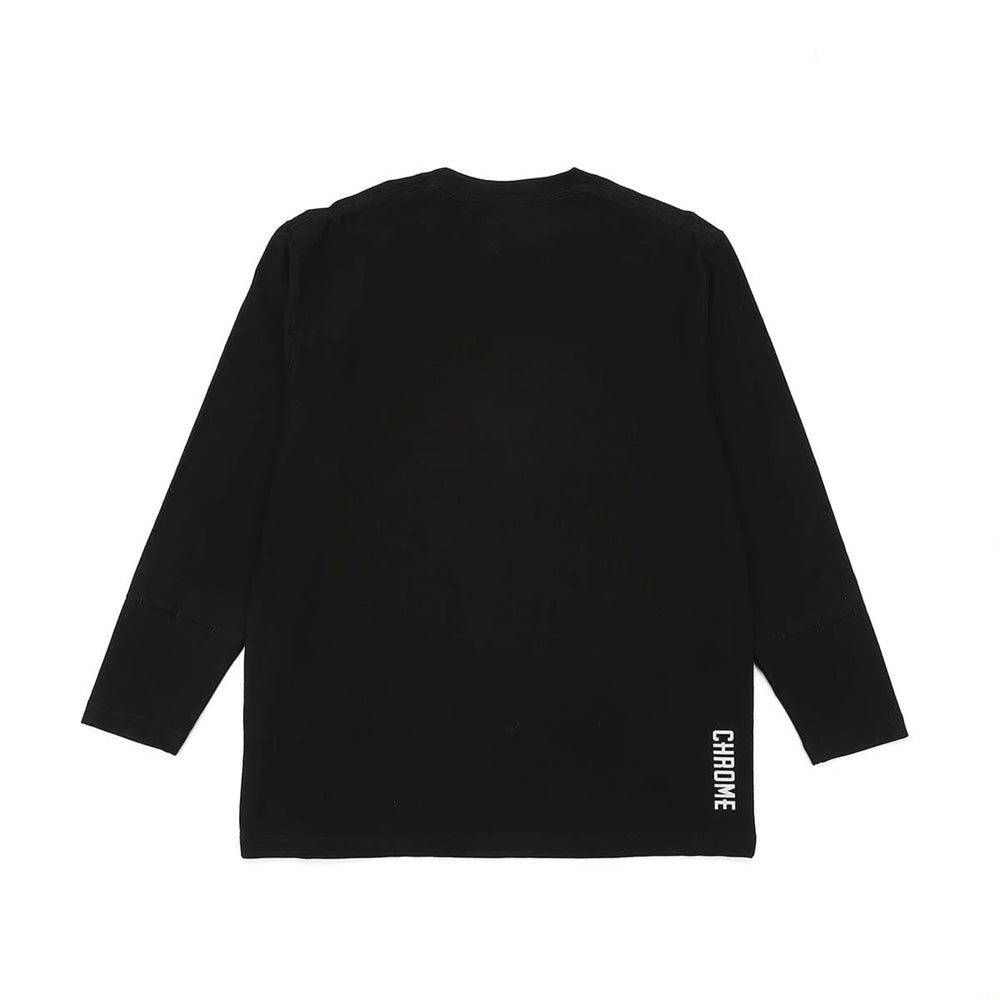 クローム ライムストーン ケーブ ロングスリーブ ティー CHROME LIMESTONECAVE LS TEE OG LOGO BLACK メンズ Tシャツ JP265BK