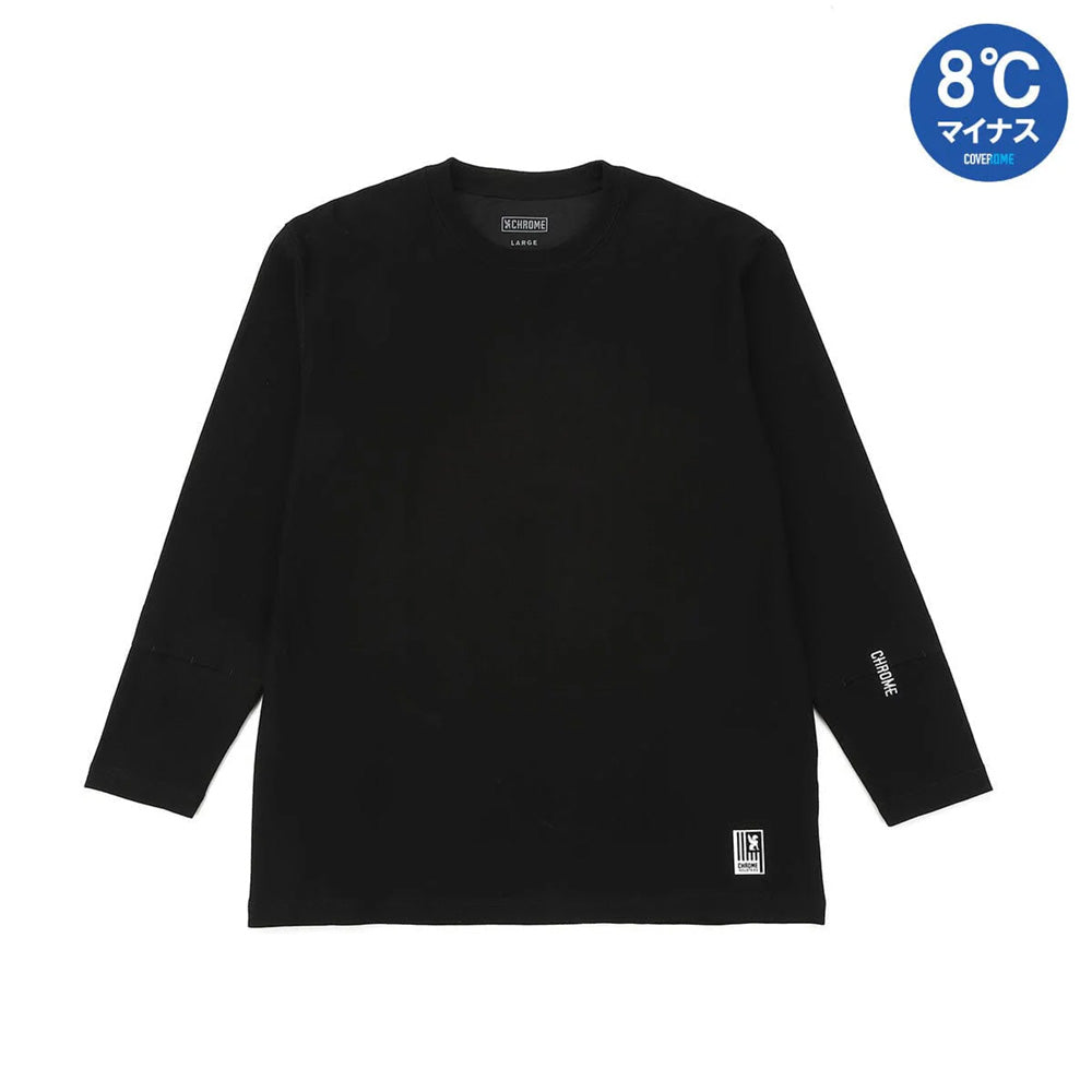 クローム ライムストーン ケーブ ロングスリーブ ティー CHROME LIMESTONECAVE LS TEE OG LOGO BLACK メンズ Tシャツ JP265BK