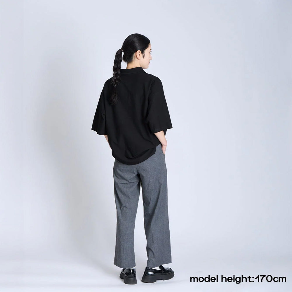 クローム ライムストーン ケーブ ポロ オリジナル ロゴ CHROME LSC POLO WIDE FIT OG LOGO BLACK メンズ JP281BK