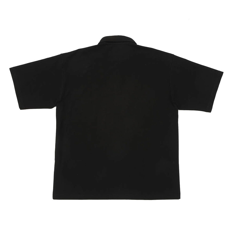 クローム ライムストーン ケーブ ポロ オリジナル ロゴ CHROME LSC POLO WIDE FIT OG LOGO BLACK メンズ JP281BK