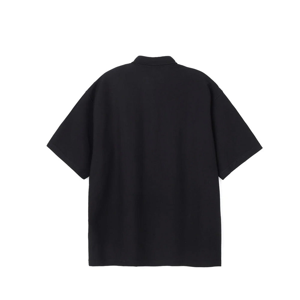 クローム ライムストーン ケーブ ポロ オリジナル ロゴ CHROME LSC POLO WIDE FIT OG LOGO BLACK メンズ JP281BK