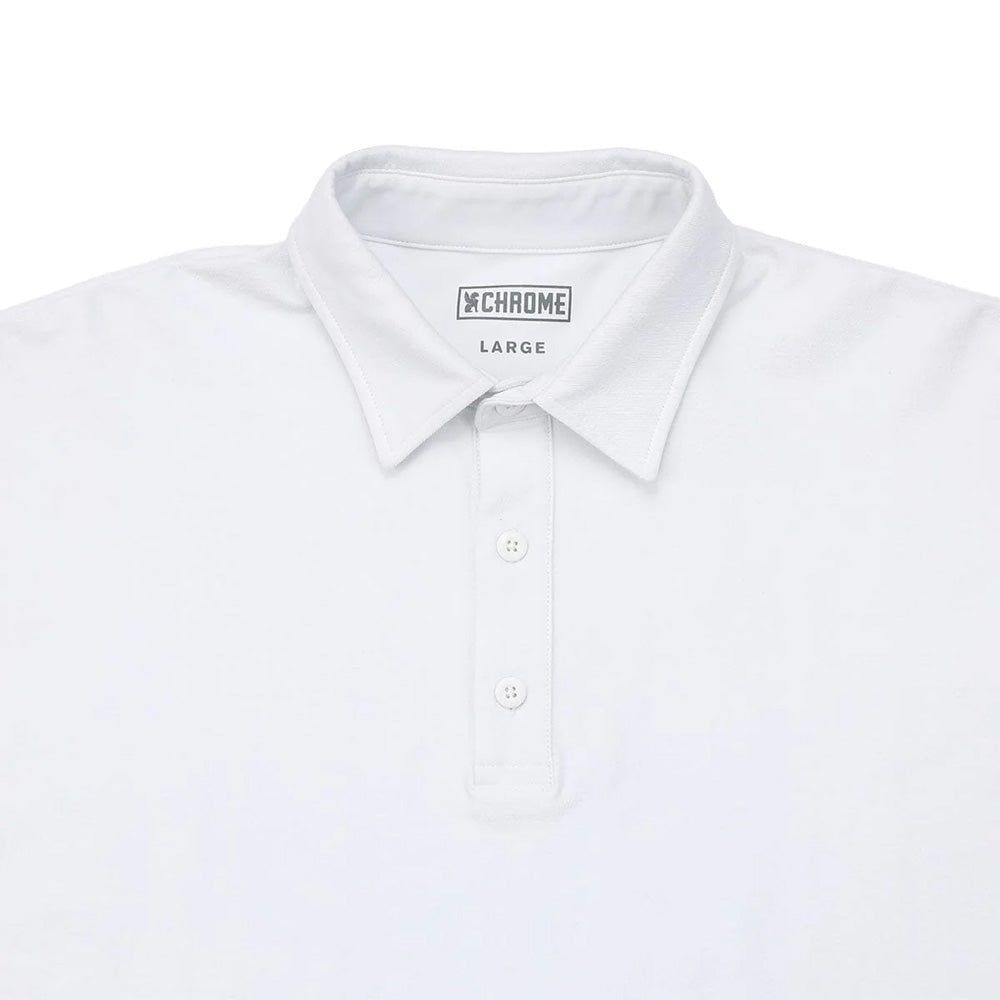 クローム ライムストーン ケーブ ポロ オリジナル ロゴ CHROME LSC POLO WIDE FIT OG LOGO WHITE メンズ JP281WH