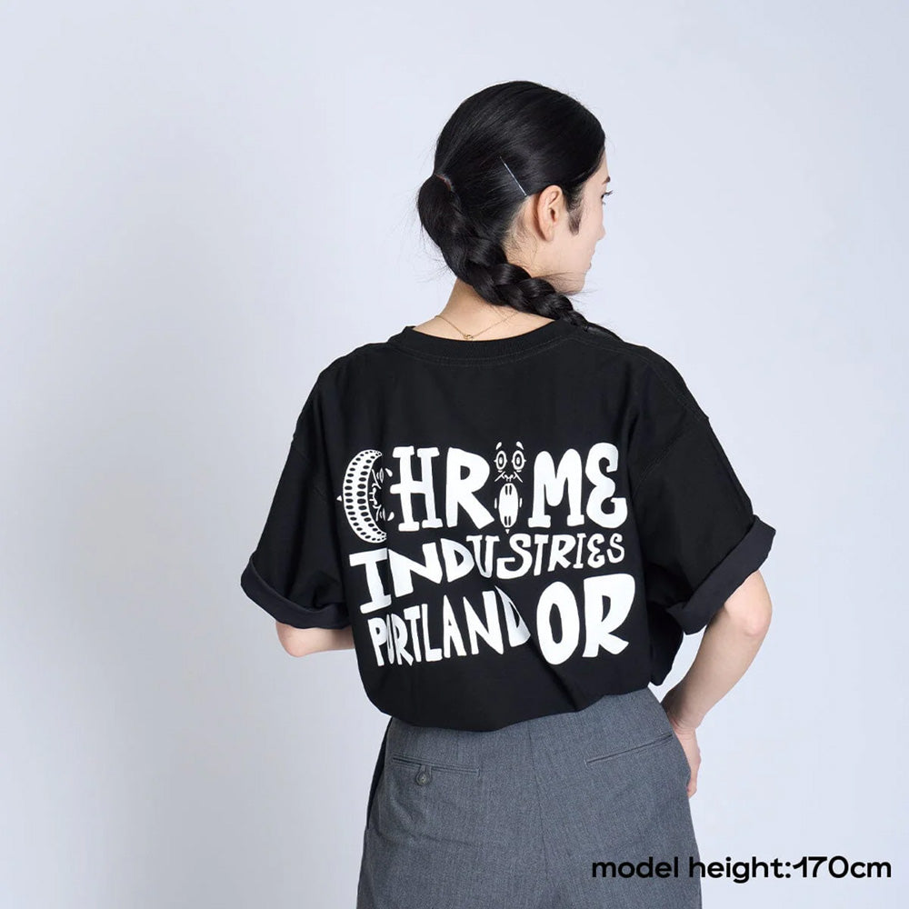 クローム ライムストーン ケーブ ティー ワイド フィット YOSHI VER.1 CHROME LSC TEE WIDE FIT YOSHI Ver.1 BLACK メンズ Tシャツ JP285BK