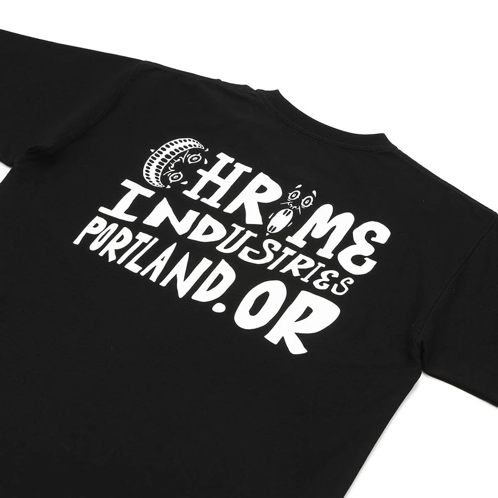 クローム ライムストーン ケーブ ティー ワイド フィット YOSHI VER.1 CHROME LSC TEE WIDE FIT YOSHI Ver.1 BLACK メンズ Tシャツ JP285BK