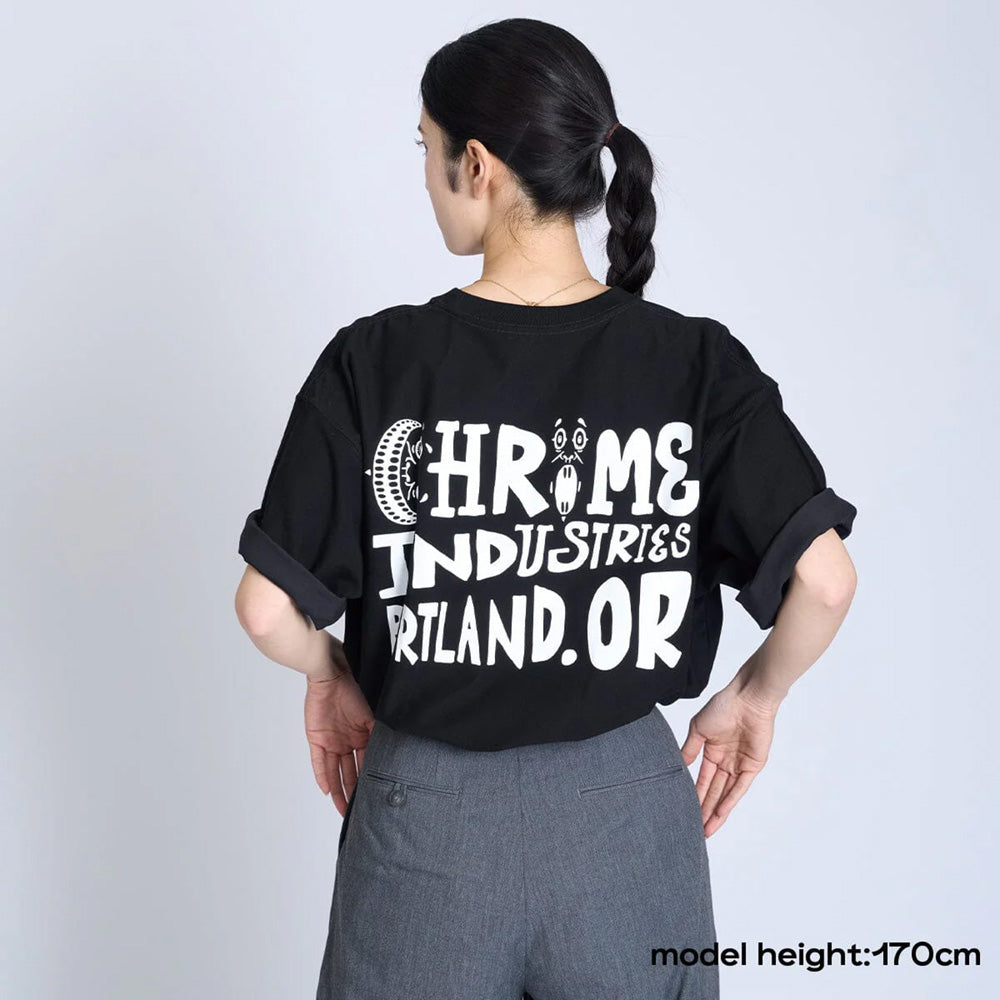 クローム ライムストーン ケーブ ティー ワイド フィット YOSHI VER.1 CHROME LSC TEE WIDE FIT YOSHI Ver.1 BLACK メンズ Tシャツ JP285BK