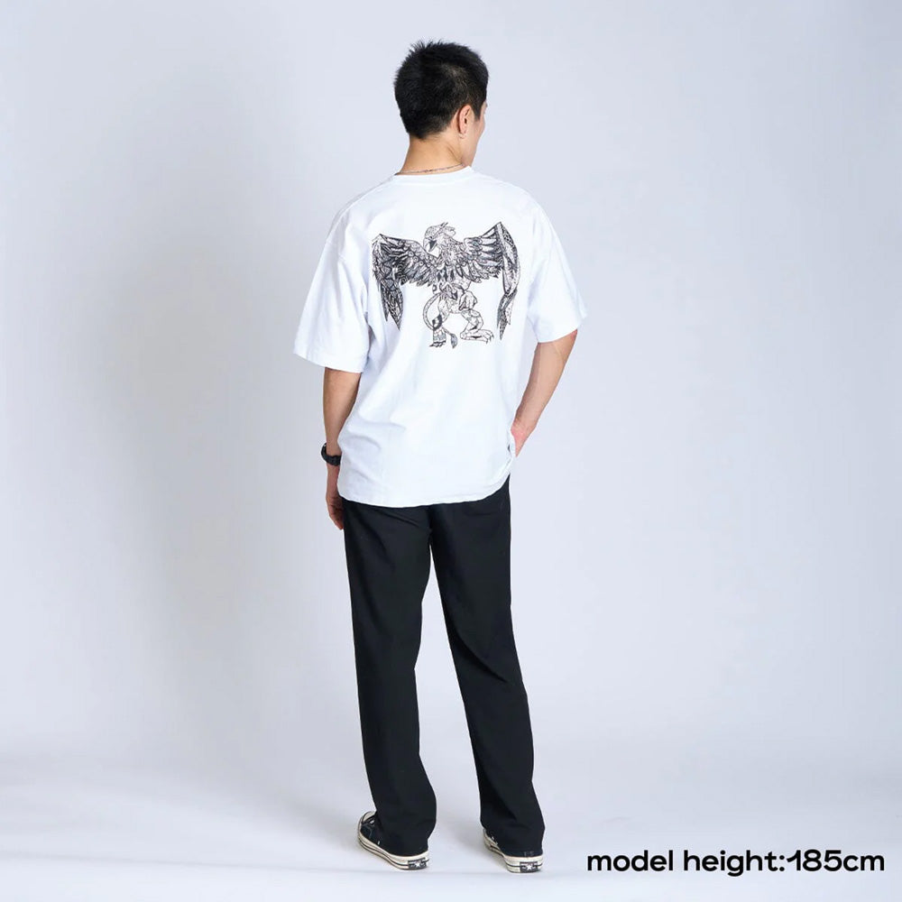 クローム ライムストーン ケーブ ティー ワイド フィット NATSUKI CHROME LSC TEE WIDE FIT NATSUKI WHITE メンズ Tシャツ JP286WH