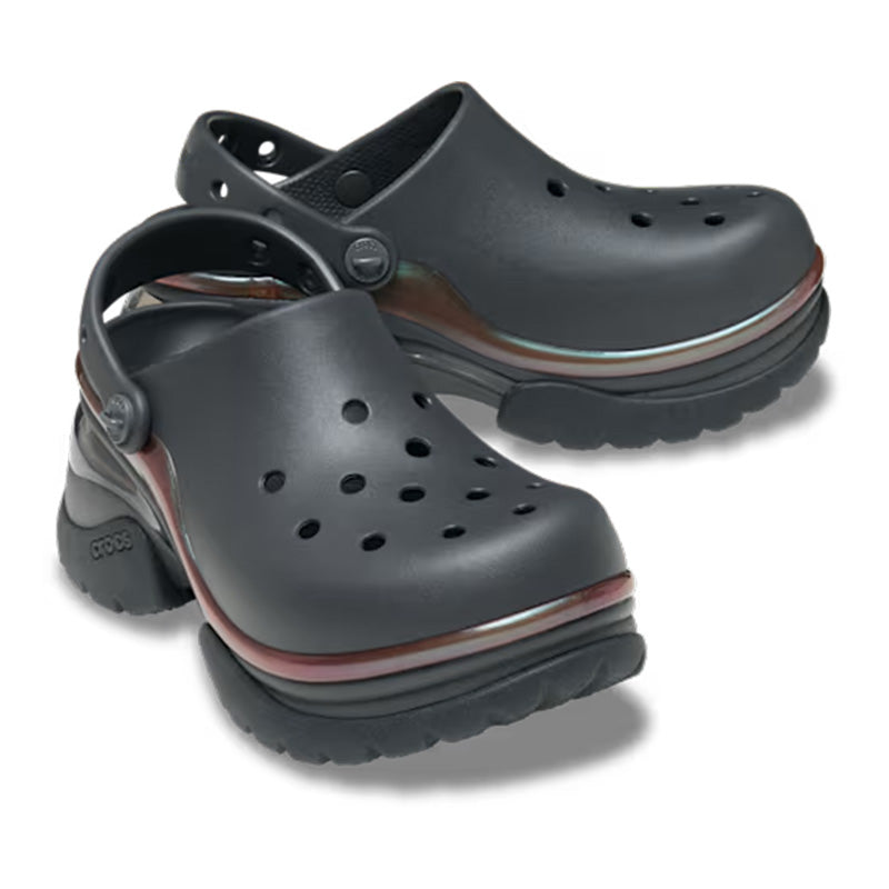 クロックス スーパー ベイ クロッグ crocs SUPER BAE CLOG Black Sand レディース サンダル 212811-0LD