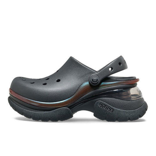 クロックス スーパー ベイ クロッグ crocs SUPER BAE CLOG Black Sand レディース サンダル 212811-0LD