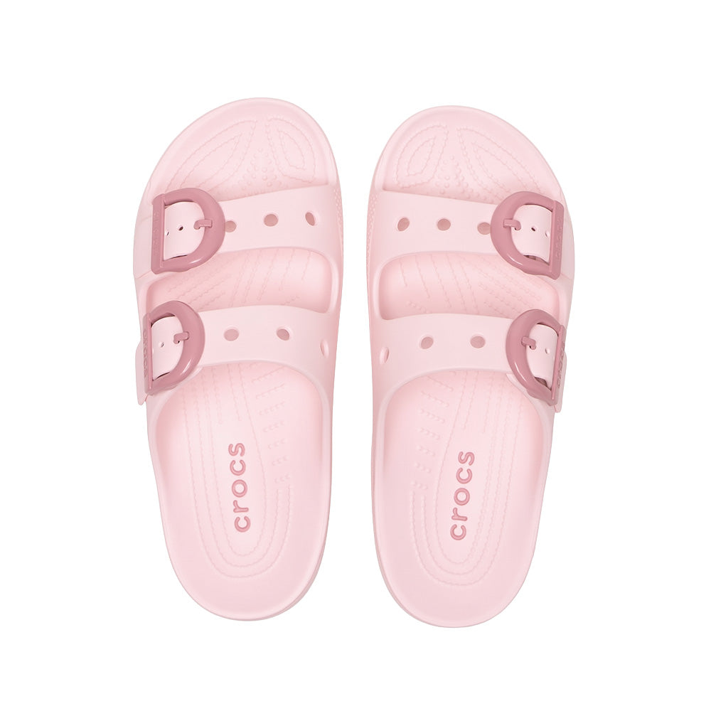 クロックス サタデー エナメル バックル サンダル crocs SATURDAY ENAMEL BUCKLE SANDAL Bubble Ice レディース サンダル 212867-7DF
