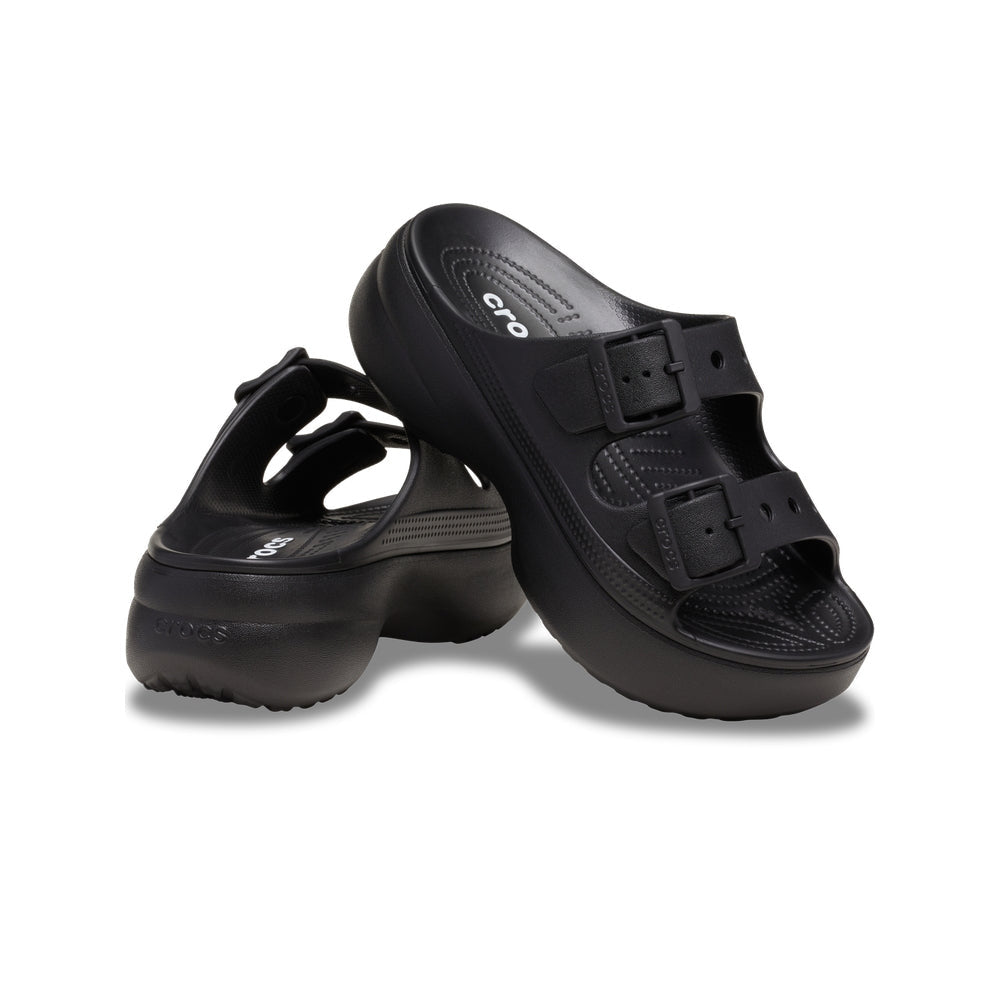 クロックス サタデー プラットフォーム サンダル crocs SATURDAY PLATFORM SANDAL Black レディース サンダル 212880-001