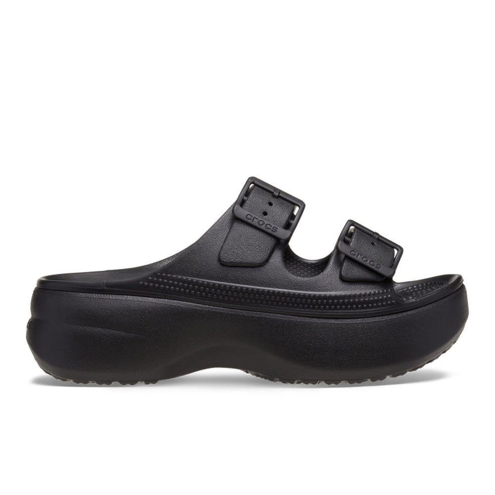 クロックス サタデー プラットフォーム サンダル crocs SATURDAY PLATFORM SANDAL Black レディース サンダル 212880-001