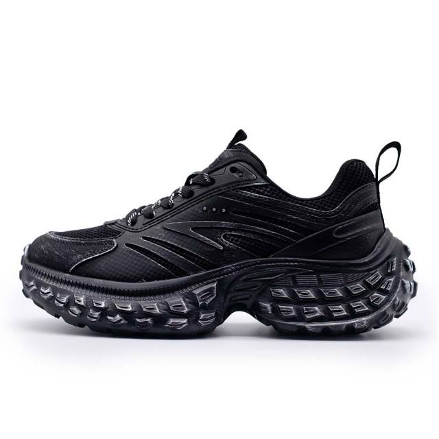 ディストーション レベル DISTORTION REBEL BLACK メンズ スニーカー 7cm 厚底スニーカー 黒 トールシューズ シークレットシューズ シークレットスニーカー 上げ底靴 背が高くなる 身長up 厚底靴 身長盛れる ボリューム感 スタイルアップ 幅広 軽量 DIS25F0001-BK