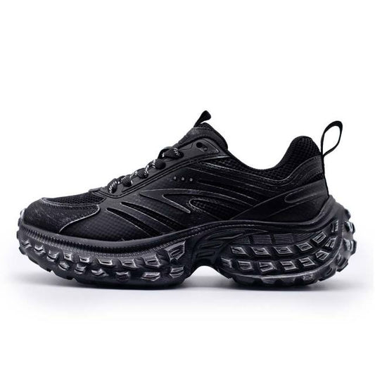 ディストーション レベル DISTORTION REBEL BLACK メンズ スニーカー 7cm 厚底スニーカー 黒 トールシューズ シークレットシューズ シークレットスニーカー 上げ底靴 背が高くなる 身長up 厚底靴 身長盛れる ボリューム感 スタイルアップ 幅広 軽量 DIS25F0001-BK