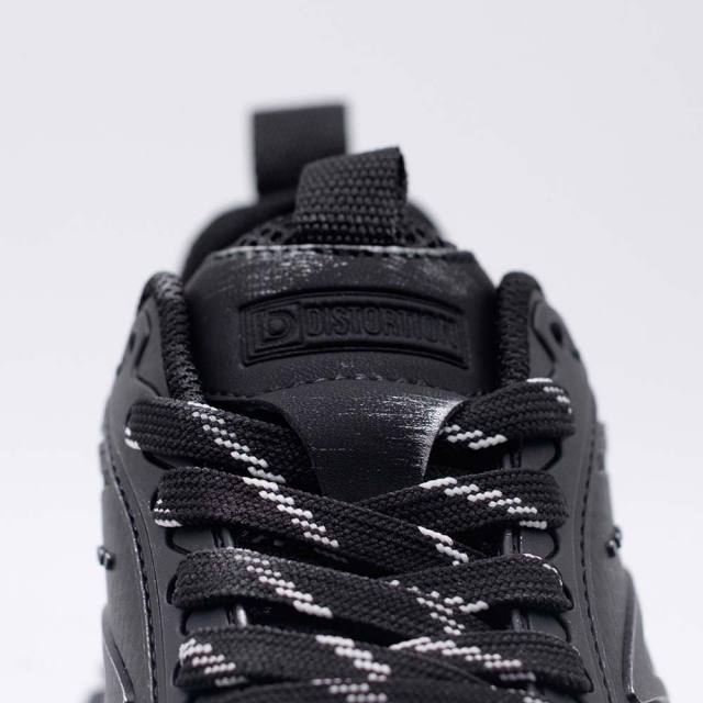 ディストーション レベル DISTORTION REBEL BLACK メンズ スニーカー 7cm 厚底スニーカー 黒 トールシューズ シークレットシューズ シークレットスニーカー 上げ底靴 背が高くなる 身長up 厚底靴 身長盛れる ボリューム感 スタイルアップ 幅広 軽量 DIS25F0001-BK