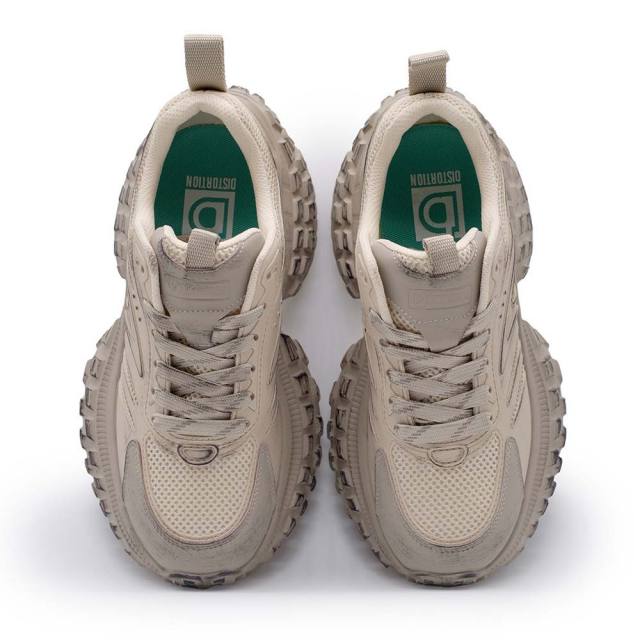 ディストーション レベル DISTORTION REBEL WHITE メンズ スニーカー 7cm 厚底スニーカー 白 トールシューズ シークレットシューズ シークレットスニーカー 身長up 厚底靴 身長盛れる ボリューム感 スタイルアップ 幅広 軽量 DIS25F0001-WH