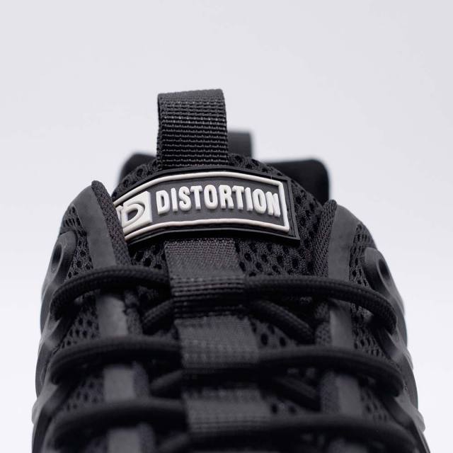 ディストーション アウトロー DISTORTION OUTLAW BLACK メンズ スニーカー 5cm 厚底スニーカー 黒 トールシューズ シークレットシューズ シークレットスニーカー 上げ底靴 身長up 厚底靴 身長盛れる ボリューム感 スタイルアップ 幅広 軽量 DIS25F0002-BK