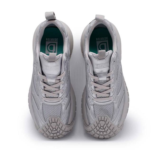 ディストーション ミスフィット DISTORTION MISFIT SILVER メンズ スニーカー 7cm 厚底スニーカー トールシューズ シークレットシューズ シークレットスニーカー 上げ底靴 身長up 厚底靴 身長盛れる ボリューム感 スタイルアップ 幅広 軽量 DIS25F0003-SV
