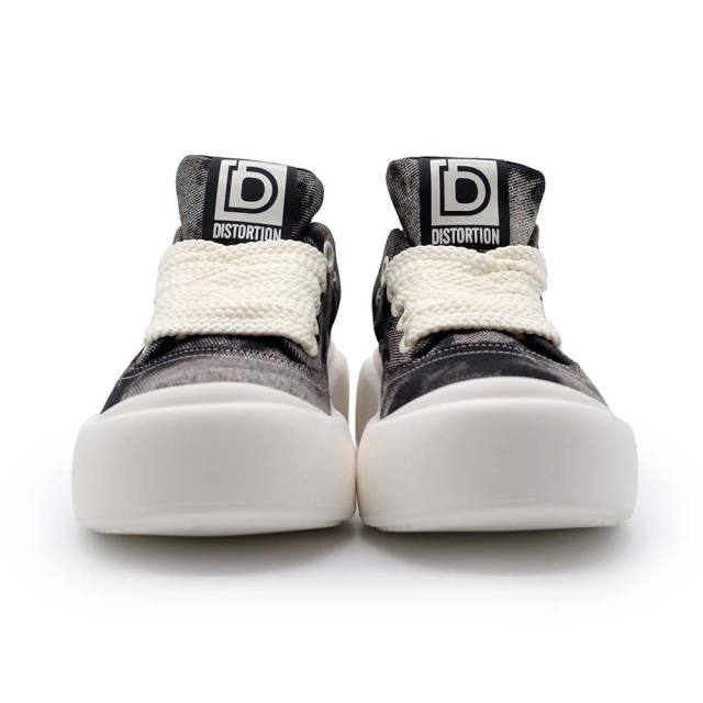 ディストーション ローグ DISTORTION ROGUE BLACK メンズ スニーカー 5cm 厚底スニーカー 黒 トールシューズ シークレットシューズ シークレットスニーカー 上げ底靴 身長up 厚底靴 身長盛れる ボリューム感 スタイルアップ 幅広 軽量 DIS25F0004-BK