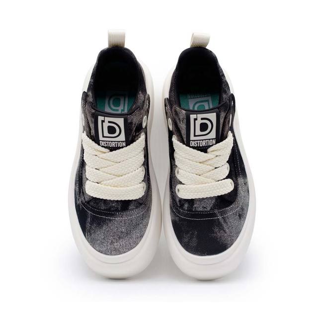 ディストーション ローグ DISTORTION ROGUE BLACK メンズ スニーカー 5cm 厚底スニーカー 黒 トールシューズ シークレットシューズ シークレットスニーカー 上げ底靴 身長up 厚底靴 身長盛れる ボリューム感 スタイルアップ 幅広 軽量 DIS25F0004-BK