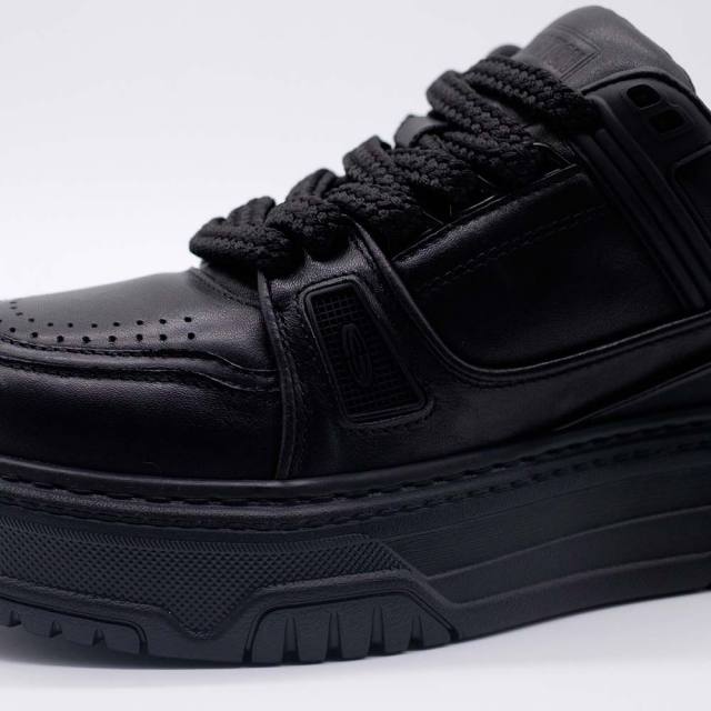 ディストーション ディセント DISTORTION DISSENT BLACK メンズ スニーカー 4cm 厚底スニーカー 黒 トールシューズ シークレットシューズ シークレットスニーカー 上げ底靴 身長up 厚底靴 身長盛れる ボリューム感 スタイルアップ 幅広 軽量 DIS25F0006-BK