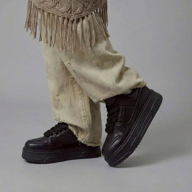ディストーション ディセント DISTORTION DISSENT BLACK メンズ スニーカー 4cm 厚底スニーカー 黒 トールシューズ シークレットシューズ シークレットスニーカー 上げ底靴 身長up 厚底靴 身長盛れる ボリューム感 スタイルアップ 幅広 軽量 DIS25F0006-BK