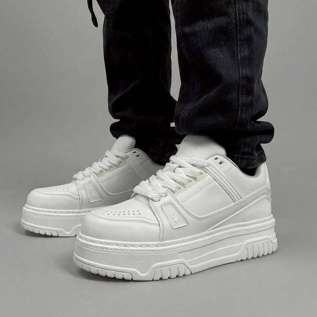 ディストーション ディセント DISTORTION DISSENT WHITE メンズ スニーカー 4cm 厚底スニーカー 白 トールシューズ シークレットシューズ シークレットスニーカー 上げ底靴 身長up 厚底靴 身長盛れる ボリューム感 スタイルアップ 幅広 軽量 DIS25F0006-WH