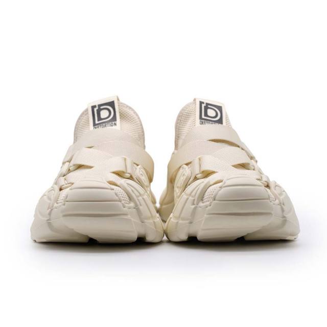 ディストーション サブバート DISTORTION SUBVERT WHITE メンズ スニーカー 5cm 厚底スニーカー 白 トールシューズ シークレットシューズ シークレットスニーカー 上げ底靴 身長up 厚底靴 身長盛れる ボリューム感 スタイルアップ 幅広 軽量 DIS25F0007-WH