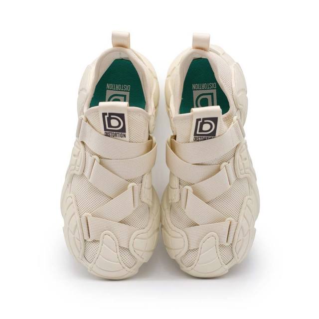 ディストーション サブバート DISTORTION SUBVERT WHITE メンズ スニーカー 5cm 厚底スニーカー 白 トールシューズ シークレットシューズ シークレットスニーカー 上げ底靴 身長up 厚底靴 身長盛れる ボリューム感 スタイルアップ 幅広 軽量 DIS25F0007-WH