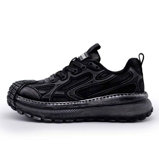 ディストーション ディファイアント DISTORTION DEFIANT BLACK メンズ スニーカー 5cm 厚底スニーカー トールシューズ シークレットシューズ シークレットスニーカー 上げ底靴 身長up 厚底靴 身長盛れる ボリューム感 スタイルアップ 幅広 軽量 DIS25F0008-BK
