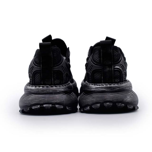 ディストーション ディファイアント DISTORTION DEFIANT BLACK メンズ スニーカー 5cm 厚底スニーカー トールシューズ シークレットシューズ シークレットスニーカー 上げ底靴 身長up 厚底靴 身長盛れる ボリューム感 スタイルアップ 幅広 軽量 DIS25F0008-BK