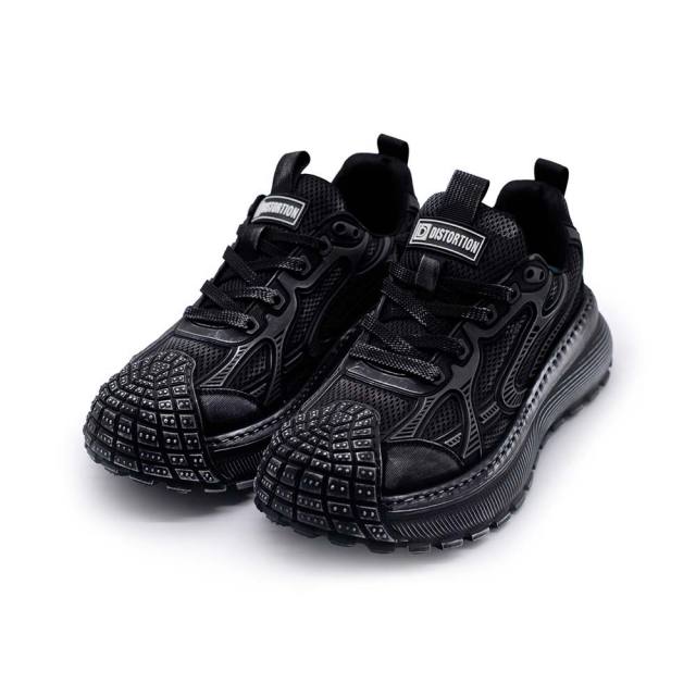 ディストーション ディファイアント DISTORTION DEFIANT BLACK メンズ スニーカー 5cm 厚底スニーカー トールシューズ シークレットシューズ シークレットスニーカー 上げ底靴 身長up 厚底靴 身長盛れる ボリューム感 スタイルアップ 幅広 軽量 DIS25F0008-BK