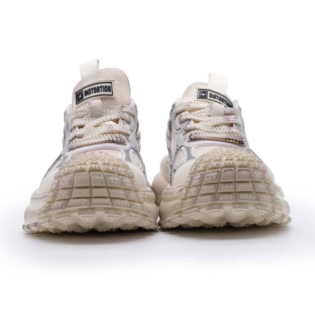 ディストーション ディファイアント DISTORTION DEFIANT WHITE メンズ スニーカー 5cm 厚底スニーカー トールシューズ シークレットシューズ シークレットスニーカー 上げ底靴 身長up 厚底靴 身長盛れる ボリューム感 スタイルアップ 幅広 軽量 DIS25F0008-WH