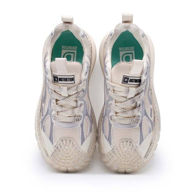 ディストーション ディファイアント DISTORTION DEFIANT WHITE メンズ スニーカー 5cm 厚底スニーカー トールシューズ シークレットシューズ シークレットスニーカー 上げ底靴 身長up 厚底靴 身長盛れる ボリューム感 スタイルアップ 幅広 軽量 DIS25F0008-WH