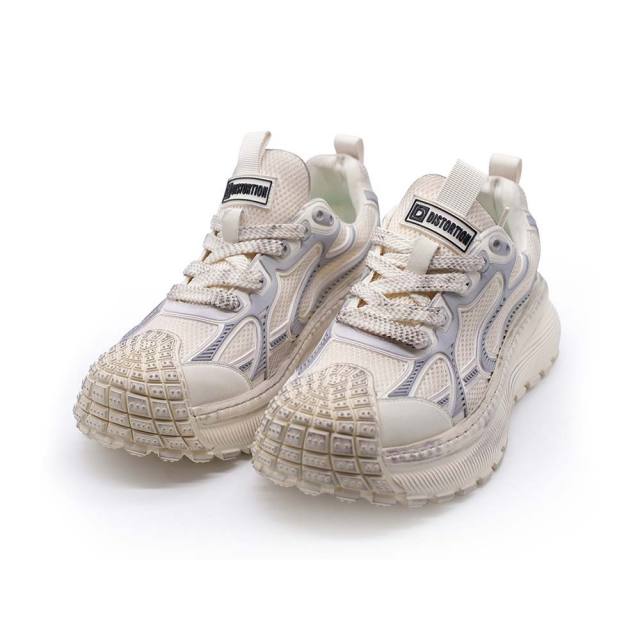 ディストーション ディファイアント DISTORTION DEFIANT WHITE メンズ スニーカー 5cm 厚底スニーカー トールシューズ シークレットシューズ シークレットスニーカー 上げ底靴 身長up 厚底靴 身長盛れる ボリューム感 スタイルアップ 幅広 軽量 DIS25F0008-WH
