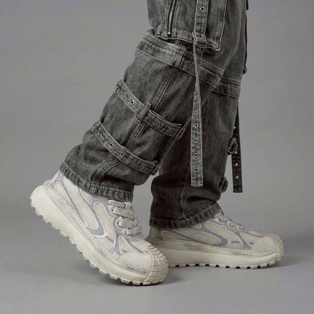 ディストーション ディファイアント DISTORTION DEFIANT WHITE メンズ スニーカー 5cm 厚底スニーカー トールシューズ シークレットシューズ シークレットスニーカー 上げ底靴 身長up 厚底靴 身長盛れる ボリューム感 スタイルアップ 幅広 軽量 DIS25F0008-WH