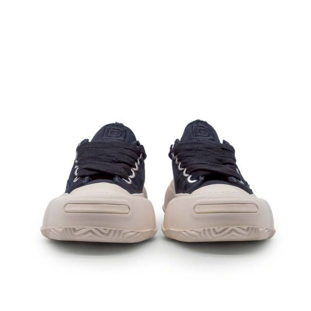 ディストーション ブロック ロー DISTORTION BLOCK LOW Black/White メンズ レディース スニーカー DIS26F0012-BKWH