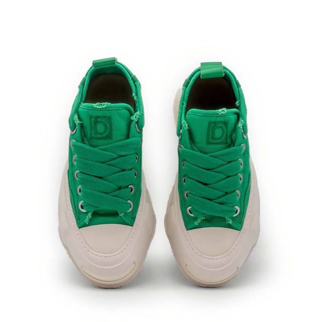 ディストーション ブロック ロー DISTORTION BLOCK LOW Green/White メンズ レディース スニーカー DIS26F0012-GNWH