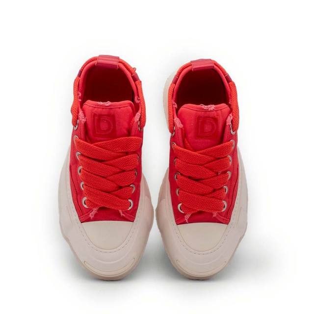 ディストーション ブロック ロー DISTORTION BLOCK LOW Red/White メンズ レディース スニーカー DIS26F0012-RDWH