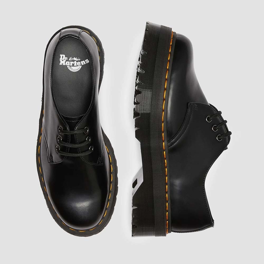 ドクターマーチン 1461 クアッド 3 ホール シューズ Dr.Martens 1461 QUAD 3EYE SHOES BLACK レディース シューズ 25567001