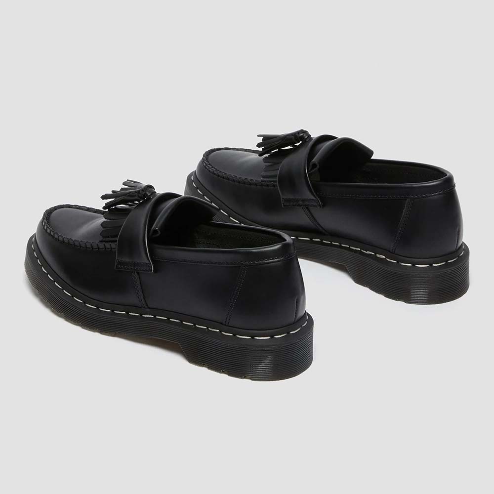 ドクターマーチン エイドリアン ホワイト ステッチ ローファー Dr.Martens ADRIAN BLACK レディース シューズ 26805001