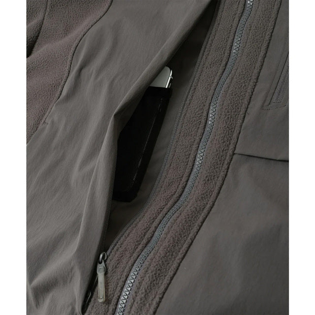 DESCENTE 3L FLEECE JACKET Charcoal DO6FSW12M-GY01