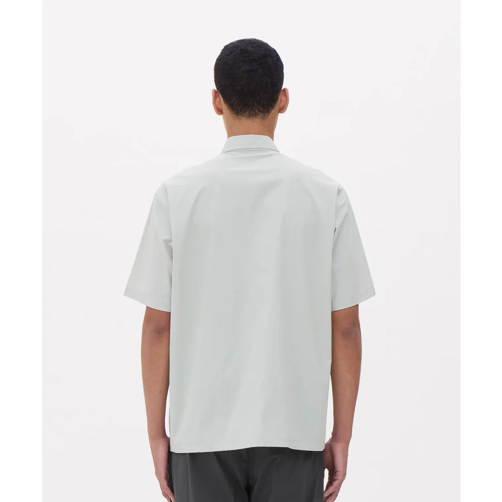 デサント ウィンドシェルハーフスリーブシャツ ポケッタブル仕様 DESCENTE WIND SHELL H/S SHIRT PB. ブラック（BK00） メンズ DO6SHS01M-BK00