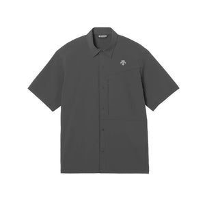 DESCENTE WIND SHELL H/S SHIRT PB. ブラック DO6SHS01M-BK00