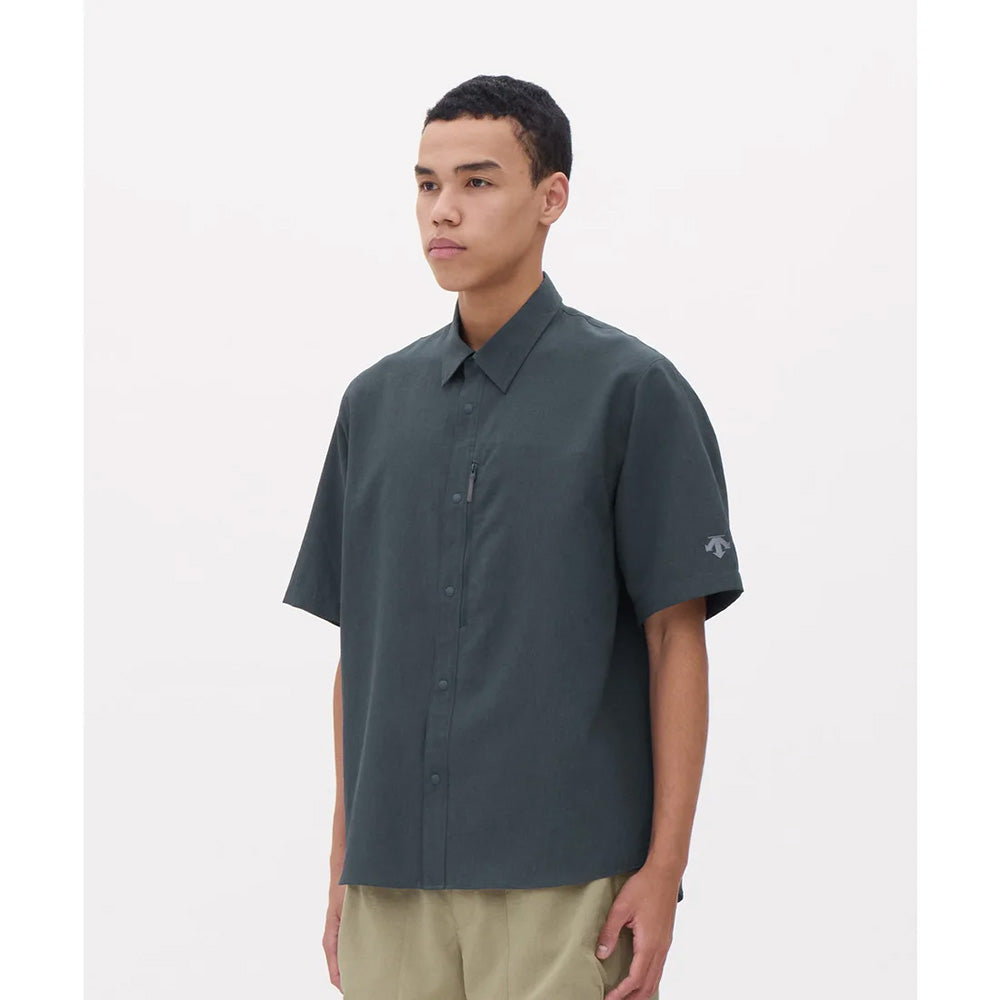デサント スパンライクハーフスリーブシャツ DESCENTE SPANLIKE H/S SHIRT ムーンサンド（BG17） メンズ DO6SHS06M-BG17