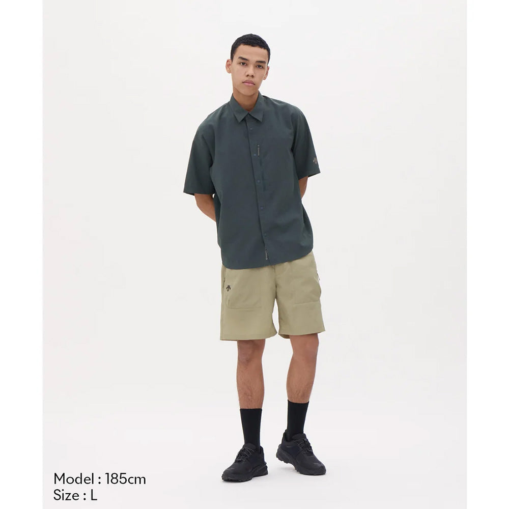 デサント スパンライクハーフスリーブシャツ DESCENTE SPANLIKE H/S SHIRT ムーンサンド（BG17） メンズ DO6SHS06M-BG17