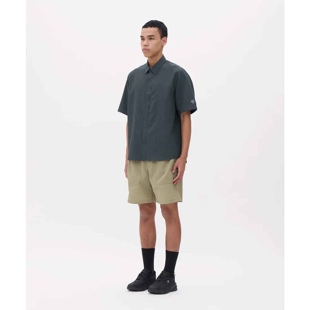 デサント スパンライクハーフスリーブシャツ DESCENTE SPANLIKE H/S SHIRT ムーンサンド（BG17） メンズ DO6SHS06M-BG17
