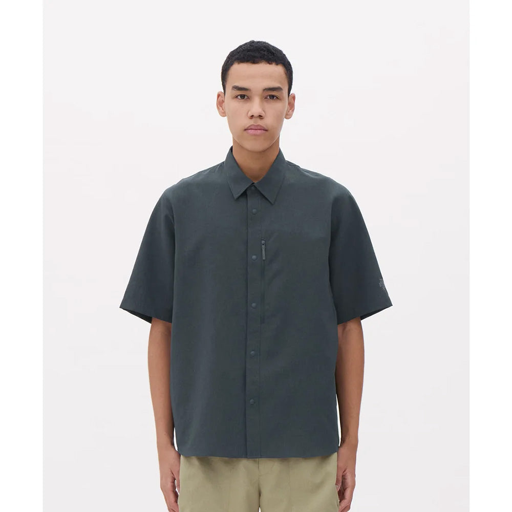 デサント スパンライクハーフスリーブシャツ DESCENTE SPANLIKE H/S SHIRT ブラック（BK00） メンズ DO6SHS06M-BK00