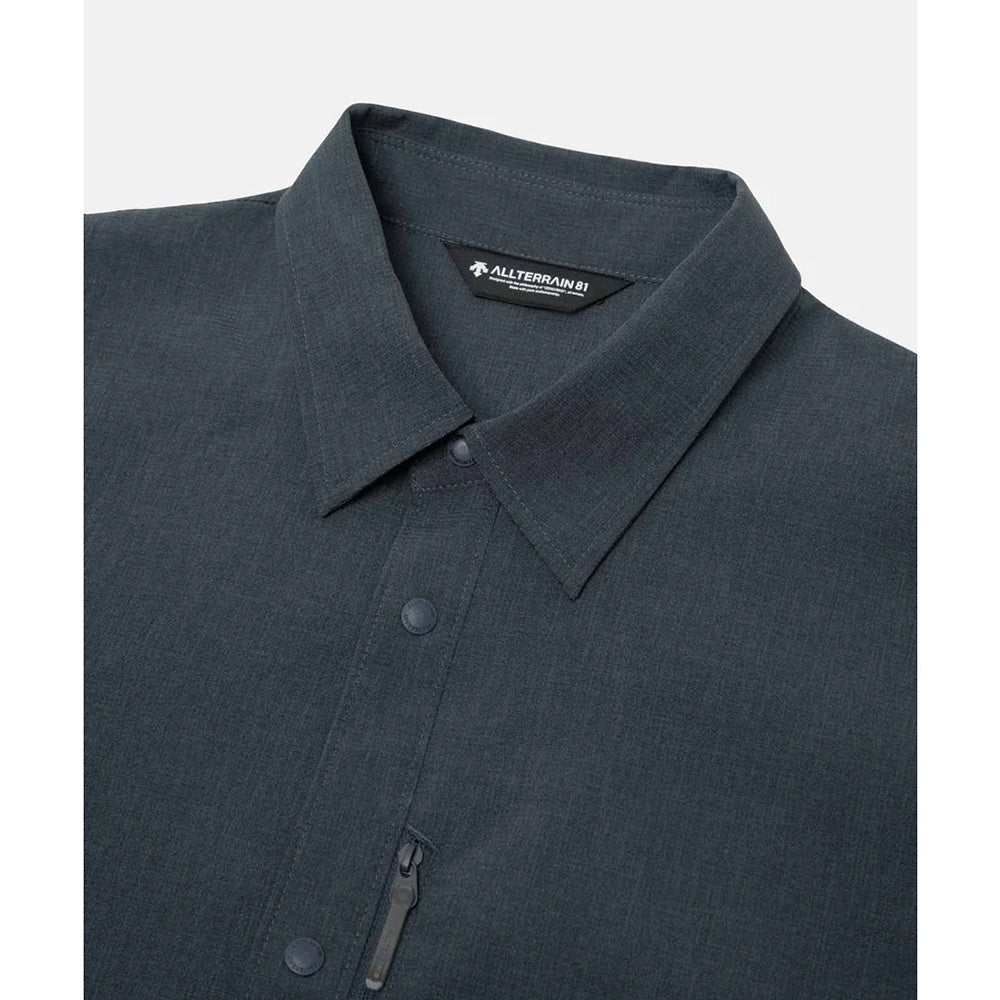 デサント スパンライクハーフスリーブシャツ DESCENTE SPANLIKE H/S SHIRT ブラック（BK00） メンズ DO6SHS06M-BK00